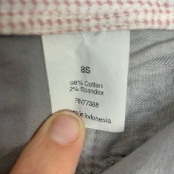 J. Crew City Fit Wide Leg Chino Pants Size 8 Short - Picture 6 of 8